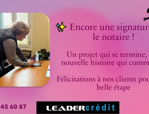 « Encore une signature notaire »